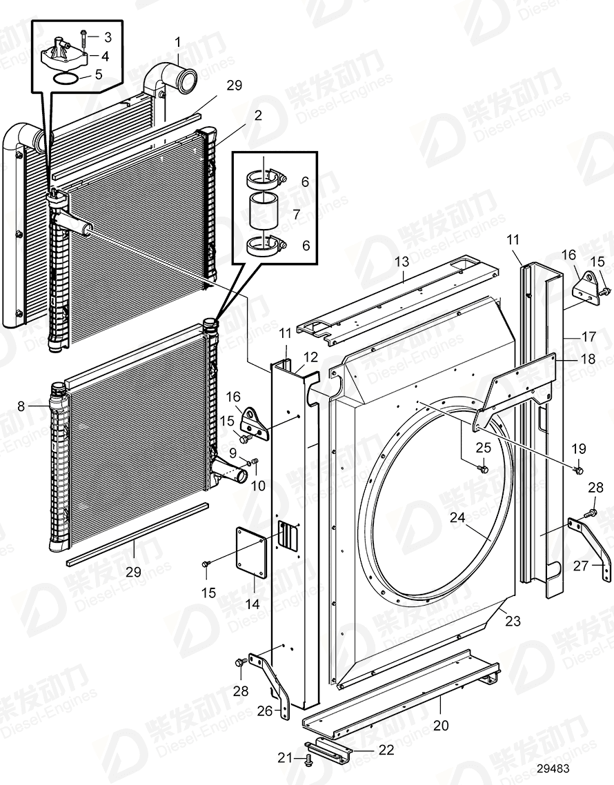 volvo penta Bracket 3808827 Drawing volvo penta Bracket 3808827 Drawing